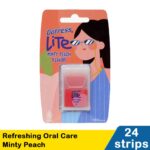 go fress refreshing oral care strips 24 minty peach