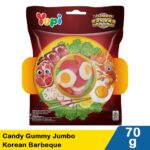 yupi candy gummy jumbo korean barbeque 70g